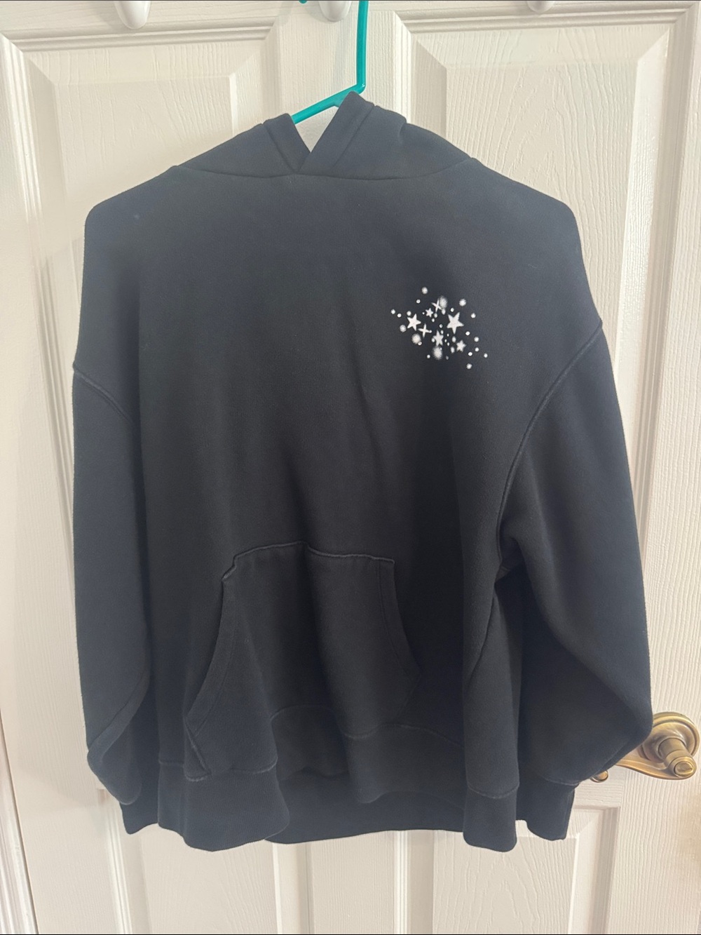 Wild Fable Black Hoodie with Star Cluster Graphic
